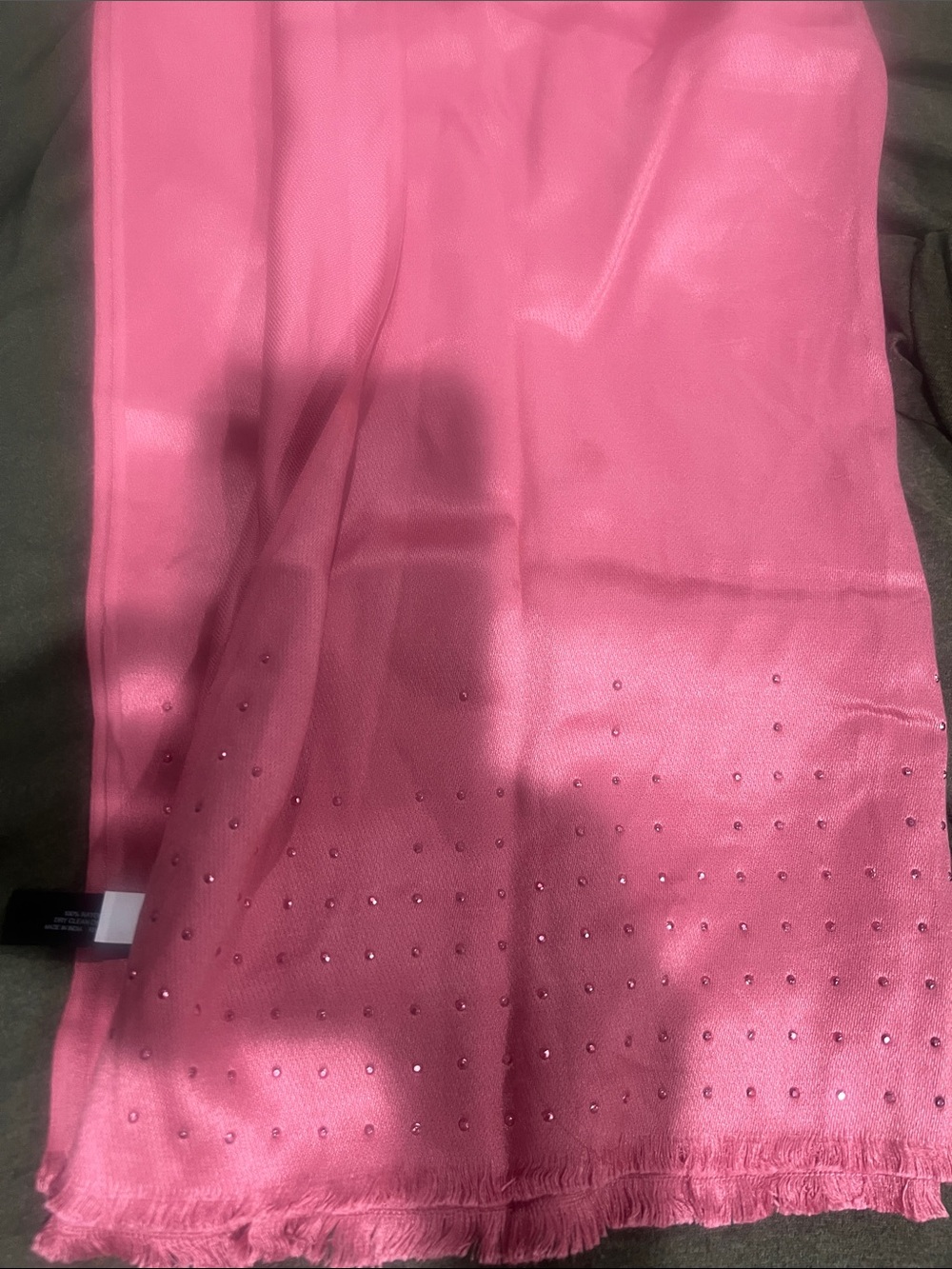 Pink Embellished scarf wrap